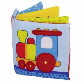 Pluszowa  książeczka lokomotywa zabawka dla dzieci goki - pluszowa maskotka, zabawka edukacyjna, zabawka dla rocznego dziecka