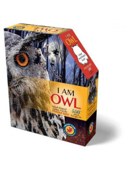 MADD CAPP,  Puzzle konturowe I AM - Sowa 550 elem.