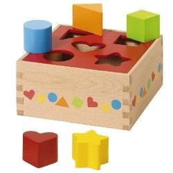 Zabawki drewniane  Sorter dla dzieci goki - drewniana zabawka edukacyjna dla rocznego dziecka