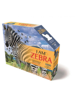 MADD CAPP,  Puzzle konturowe I AM - Zebra 1000 elem.