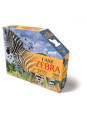 MADD CAPP,  Puzzle konturowe I AM - Zebra 1000 elem.
