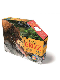 MADD CAPP,  Puzzle konturowe I AM - Grizzly 1000 elem.