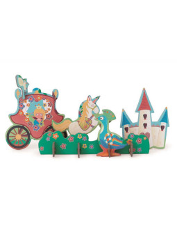 Scratch, Puzzle 2w1 -- 2D i 3D scenografia Księżniczka