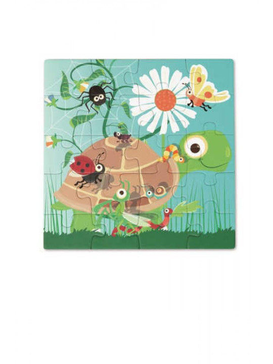 Scratch, Puzzle magnetyczne - książka podróżna W ogrodzie 2 obrazki 40 elem.