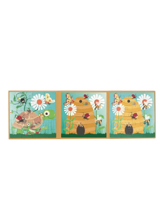 Scratch, Puzzle magnetyczne - książka podróżna W ogrodzie 2 obrazki 40 elem.