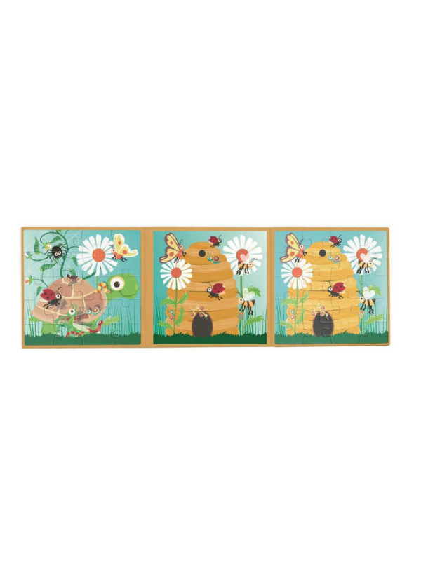 Scratch, Puzzle magnetyczne - książka podróżna W ogrodzie 2 obrazki 40 elem.