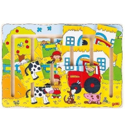 Puzzle do przesuwania dla dzieci  - Farma