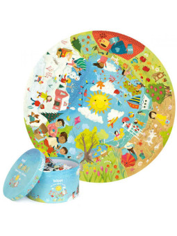 BOPPI, Puzzle okrągłe 58 cm - Pory roku 150 elem.