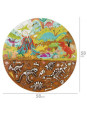 BOPPI, Puzzle okrągłe 58 cm - Dinozaury 150 elem.