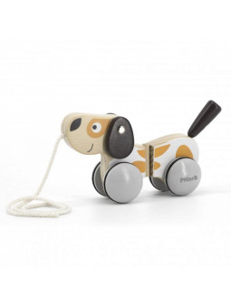 Viga PolarB Drewniany Piesek do Ciągnięcia