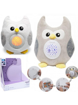 WOOPIE Przytulanka Usypiacz Projektor 2w1 Sówka - 10 Kołysanek