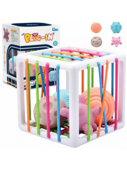 WOOPIE Elastyczna Kostka Sensoryczna Sorter dla Dzieci Zwariowane Kształty 5 el.