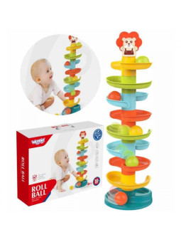 WOOPIE Kulodrom Tor Kulkowy Zestaw Spirala + 6 Kulek