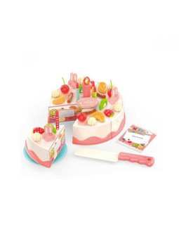 WOOPIE Tort Urodzinowy do Krojenia Świeczki Owoce 40 el.