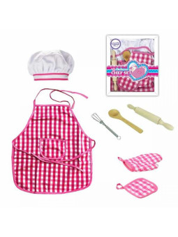 WOOPIE Zestaw Małego Kucharza Strój Kucharski Akcesoria Kuchenne 7 el.