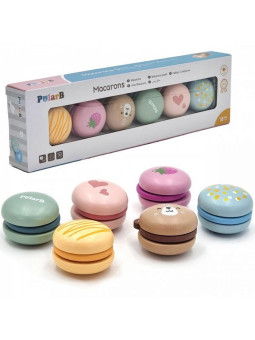 Viga PolarB Drewniane Ciastka Ciasteczka Cukiernia Zestaw Makaroników