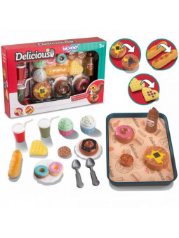 WOOPIE Zestaw XXL Restauracja Kawiarnia Jedzenie Słodycze 19 el.