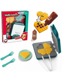 WOOPIE Gofrownica Zestaw Kuchenny Jedzenie ZMIENIAJĄCE KOLOR 10 el.