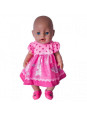 WOOPIE Ubranko dla Lalki Różowa Sukienka Króliczek 43-46 cm WOOPIE Ubranko dla Lalki Różowa Sukienka Króliczek 43-46 cm
