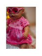 WOOPIE Ubranko dla Lalki Różowa Sukienka Króliczek 43-46 cm WOOPIE Ubranko dla Lalki Różowa Sukienka Króliczek 43-46 cm