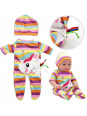 WOOPIE Ubranko dla Lalki Zestaw Pajacyk Body Jednorożec Czapeczka 43-46 cm WOOPIE Ubranko dla Lalki Zestaw Pajacyk Body Jednorożec Czapeczka 43-46 cm