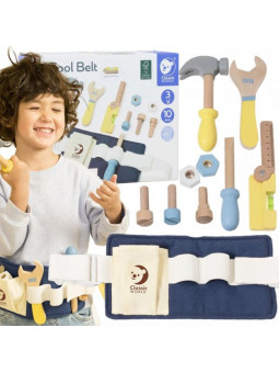 CLASSIC WORLD Zestaw Małego Majsterkowicza Pas z Narzędziami 13 el. FSC