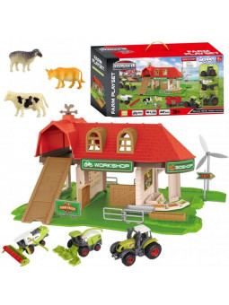 WOOPIE Zestaw Farma Zagroda Traktory + Figurki 42 el.