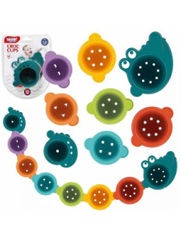 WOOPIE Zabawka do Kąpieli Kubeczki Przelewowe Krokodylek