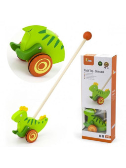 Viga Toys Drewniany Pchacz Dinozaur