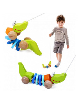 CLASSIC WORLD Ciągacz Krokodyl do Ciągnięcia + Dźwięk