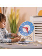 VIGA Drewniany Zegar Nauka Zegara  Czasu Montessori VIGA Drewniany Zegar Nauka Zegara  Czasu Montessori