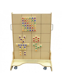 MASTERKIDZ Drewniana Tablica STEM Wolnostojąca