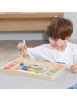 VIGA Drewniana Gra Kulki Złap i Dopasuj Układanka Montessori VIGA Drewniana Gra Kulki Złap i Dopasuj Układanka Montessori