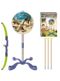 WOOPIE Zestaw Małego Łucznika Dinozaury Łuk Strzały Tarcza 32 el.