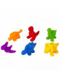 WOOPIE Gra Edukacyjna Sorter Kolorów Dinozaury 56 el.
