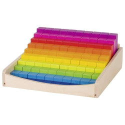 Kalkulator z patyczków -  Liczydło  dla dzieci, nauka liczenia, pomoce Montessori