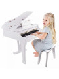 CLASSIC WORLD Duże Pianino Fortepian dla Dzieci z Krzesełkiem i Książeczką do Nauki CLASSIC WORLD Duże Pianino Fortepian dla Dzieci z Krzesełkiem i Książeczką do Nauki