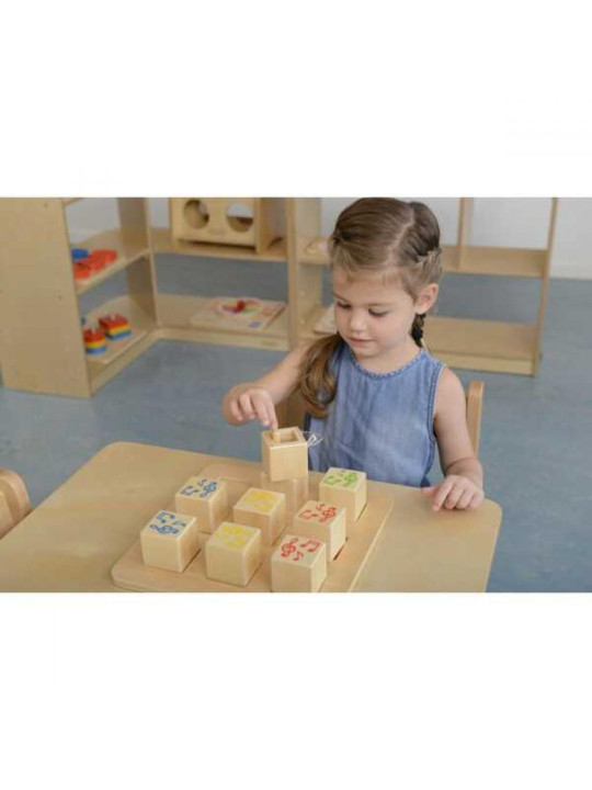 Drewniany Sorter Sensoryczny Łączenie Dźwięków Masterkidz Montessori Drewniany Sorter Sensoryczny Łączenie Dźwięków Masterkidz Montessori