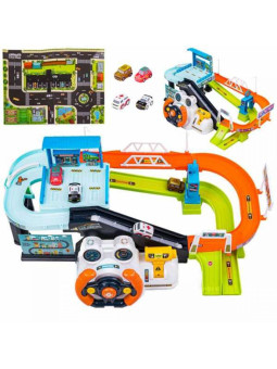 WOOPIE Parking Garaż z Interaktywną Kierownicą + 4 Auta