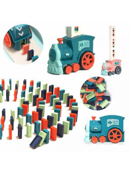 WOOPIE Elektryczna Ciuchcia Lokomotywa do Klocków Domino 63 el.