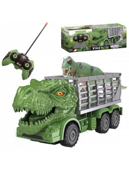 WOOPIE Samochód Zdalnie Sterowany RC Dinozaur Zielony + Figurka