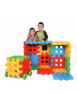 WOOPIE Klocki Edukacyjne Wafle Ogrodzenie Domek