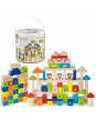 Viga Toys Klocki Drewniane Edukacyjne 100 elem. Cyferki Literki
