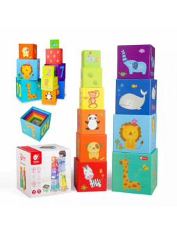 CLASSIC WORLD Magic Box Klocki Układanka Wieża Pudełko Zabawka Edukacyjna