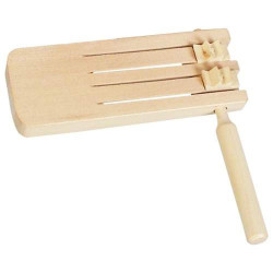 Drewniana terkotka, kołatka  dla dzieci podwójna metoda marii montessori - drewniana zabawka muzyczna dla 3 latka 