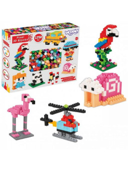 WOOPIE Klocki Konstrukcyjne 3D PIXEL 1750 el.