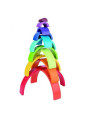 TOOKY TOY Układanka Drewniane Klocki Montessori Tęcza TOOKY TOY Układanka Drewniane Klocki Montessori Tęcza