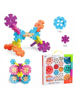 WOOPIE Klocki Konstrukcyjne Wafle Jeżyki 52 el.