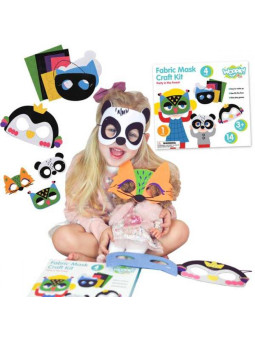 WOOPIE ART&FUN Zestaw Kreatywny Maski Filcowe Zrób to Sam 4 szt.