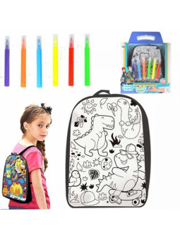 WOOPIE ART&FUN Zestaw Plastyczny dla Dziewczynki Plecak do Malowania